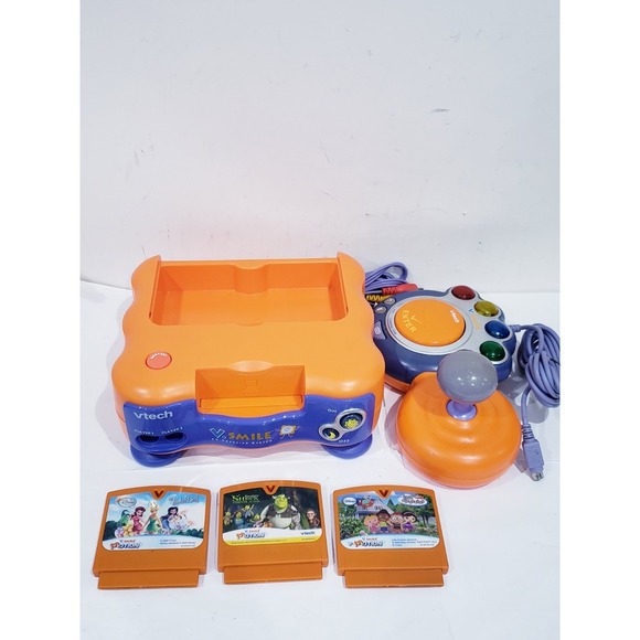 vtech Other - Vtech V Smile TV Learning System Console Bundle 3 Games - Working